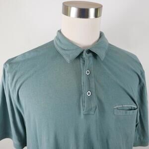 Alexander Julian Colours Mens Stretch Cotton Teal Blue Polo Shirt XL